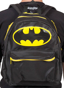 Batman black logo backpack
