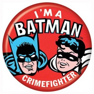 Batman And Robin Crimefighter Button