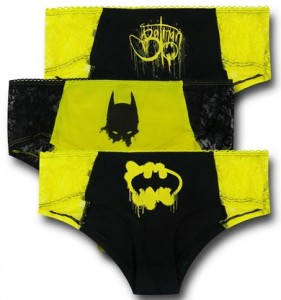 3 Pack of Batman Lacey Panties