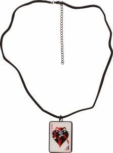 Queen Playing Card Harley Quinn Necklace