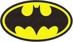 Batman logo carpet