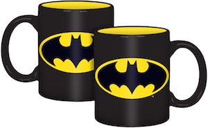 Batman Logo Mug With Yellow Lining