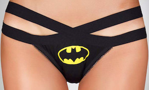 Batman Logo Lace Back Bikini Style Women's Panties