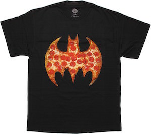 Batman Pizza Logo T-Shirt