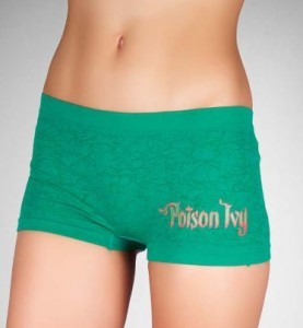 Poison Ivy Green Short Shorts