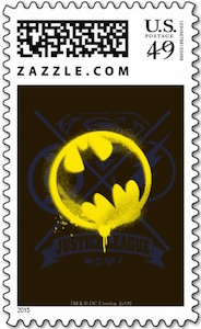 Batman Tagged For Justice Postage Stamps