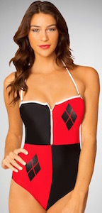 Harley Quinn One Piece Bathing Suit
