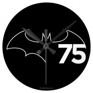 Batman 75 Logo Wall Clock