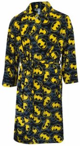 Batman All Over Logo Bath Robe