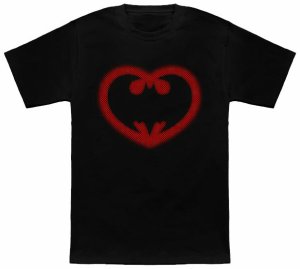 Heart Shaped Bat Symbol T-Shirt