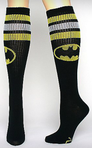 Batman Athletic Striped Knee High Socks