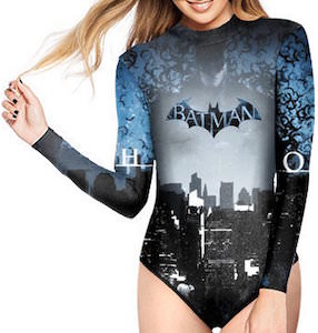 Batman Gotham Long Sleeve Swimsuit