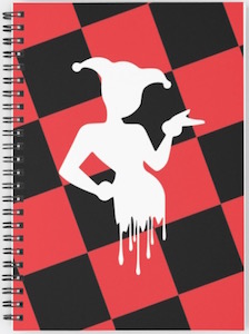 Harley Quinn Dripping Paint Notebook