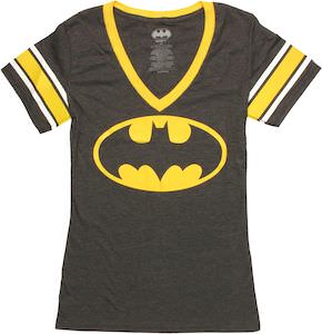 Women's Batman Logo Jersey Style T-Shirt