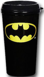 Black Batman Symbol Travel Mug