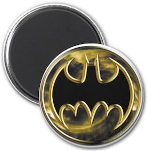 Gold Batman Logo Magnet