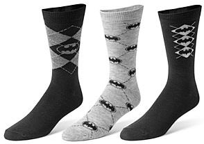 3 pair of Batman socks for men