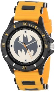 Batman Watch With Yellow Rubber Strap