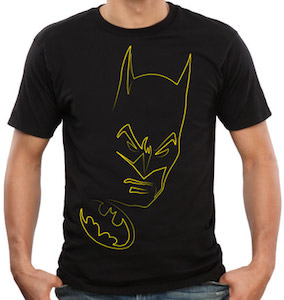 Batman logo and face t-shirt