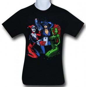 Harley Quinn Catwoman Poison Ivy Selfie T-Shirt