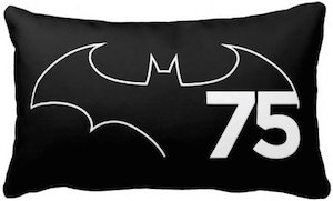 Batman Logo 75th Anniversary Pillow