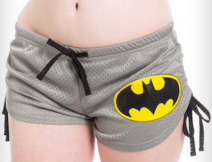 Grey Batman Mesh Shorts