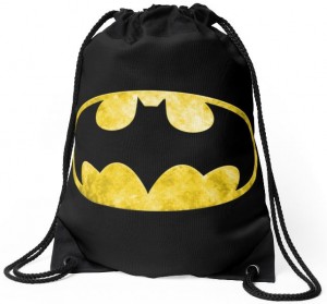 Batman Bat Symbol Drawstring Bag