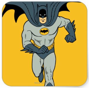 Batman Running To Save You Sticker