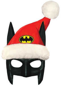 Santa Hat With Batman Mask