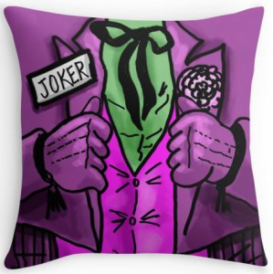 The Joker Suit Throw Pillow