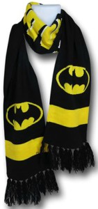Batman Bat Logo Stripe Scarf