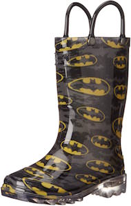 Batman Logo Rain Boots With Lights