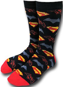 Batman VS Superman Dawn Of Justice Logo Socks