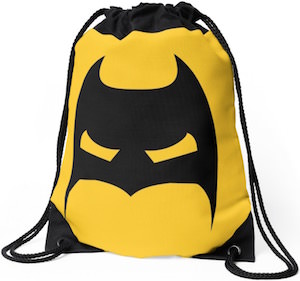 Batman Mask Drawstring Backpack