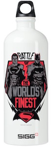 Batman V Superman Battle Of The Worlds Finest SIG water bottle