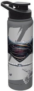 Batman V Superman Logo Water Bottle