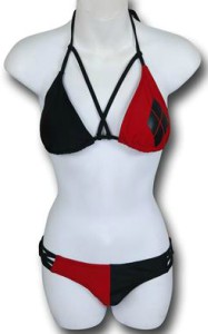 Harley Quinn Cross Front Triangle Bikini