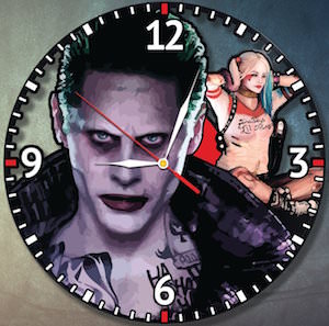 Suicide Squad The Joker And Harley Quinn Wall Clock