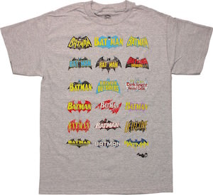 Batman Logo Evolution T-Shirt