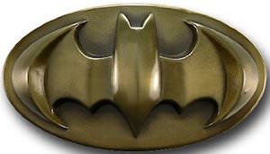 Bronze Batman Logo Belt Buckle