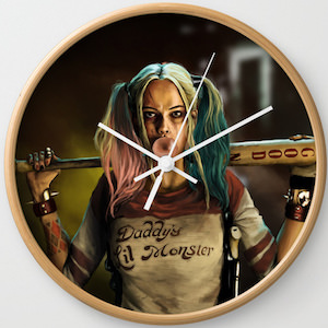 Round Harley Quinn Wall Clock