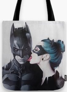 Batman And Catwoman Tote Bag