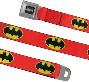 Red Belt With Batman Logos