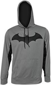 Gray Batman Logo Hoodie