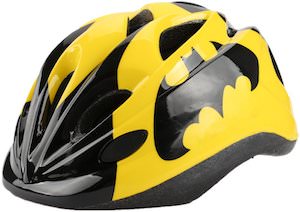 Yellow Batman Logo Bike Helmet