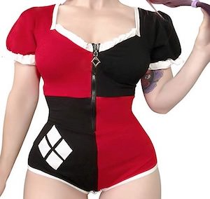 Sexy Harley Quinn Romper Costume