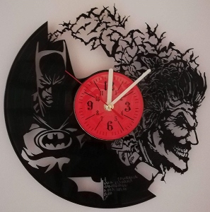 Dark Knight vs Joker Vinyl Record Wall Clock