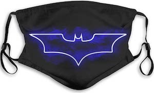 Blue Batman Logo Face Mask
