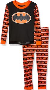 Batman Black And Orange Kids Pajama Set
