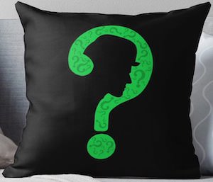 The Riddlers Face Pillow